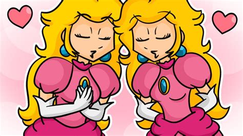 peach and daisy|peach and daisy kiss.